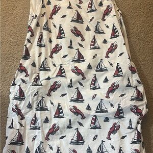 Sailboat and Lobster Print dress